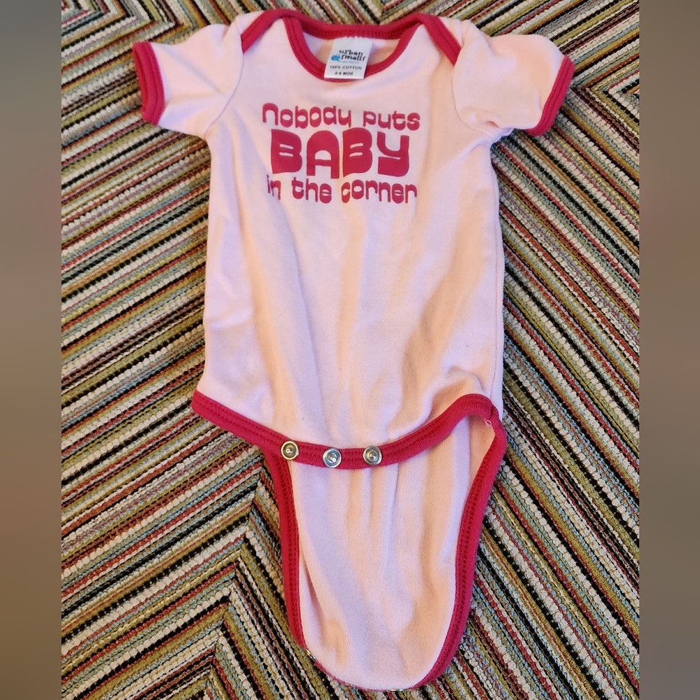 Urban Smells Onsie 0-6 MOS Nobody Puts Baby In The Corner Dirty Dancing